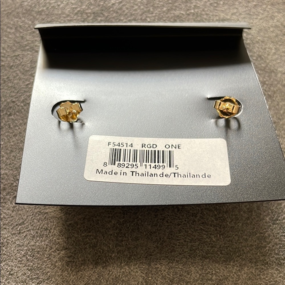 Coach Silver Classic Hoop Earrings - Picture 4 of 5